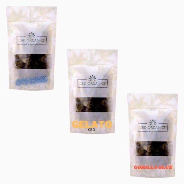 Pack CBD 3 flores y cogollos CBD
