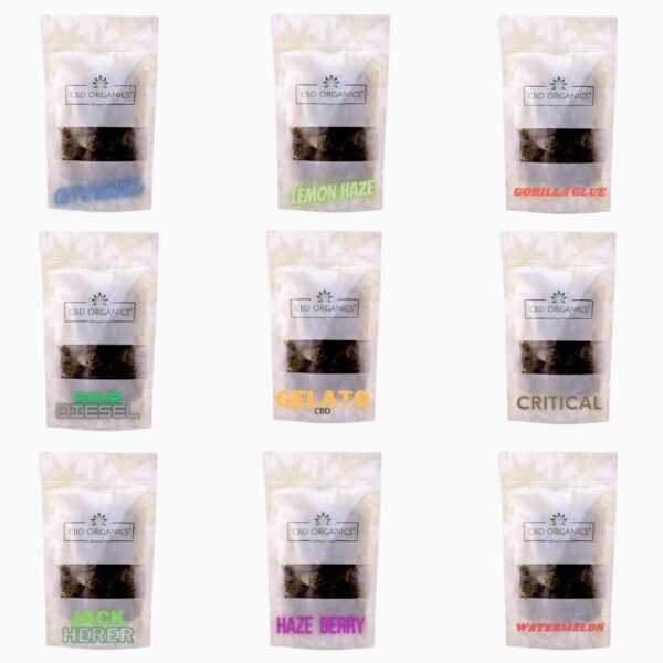 Pack CBD 9 Flores y cogollos de CBD Organics