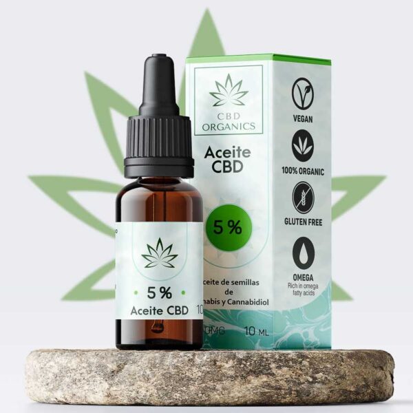 Aceite CBD Organics 5 hemp oil cannabidiol
