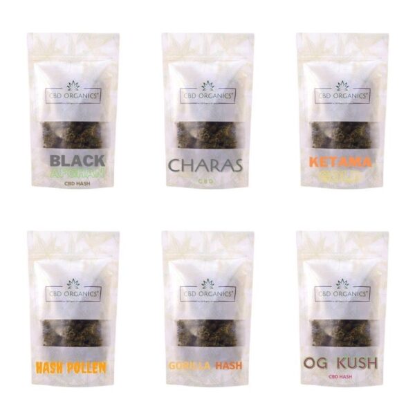 Pack CBD 6 hash cbd organics